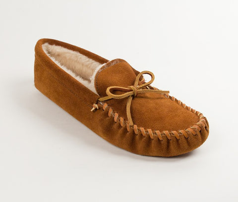 Mens hard sole moccasin boots online