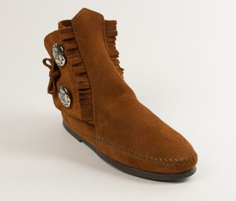 Minnetonka back 2025 zip hardsole boot